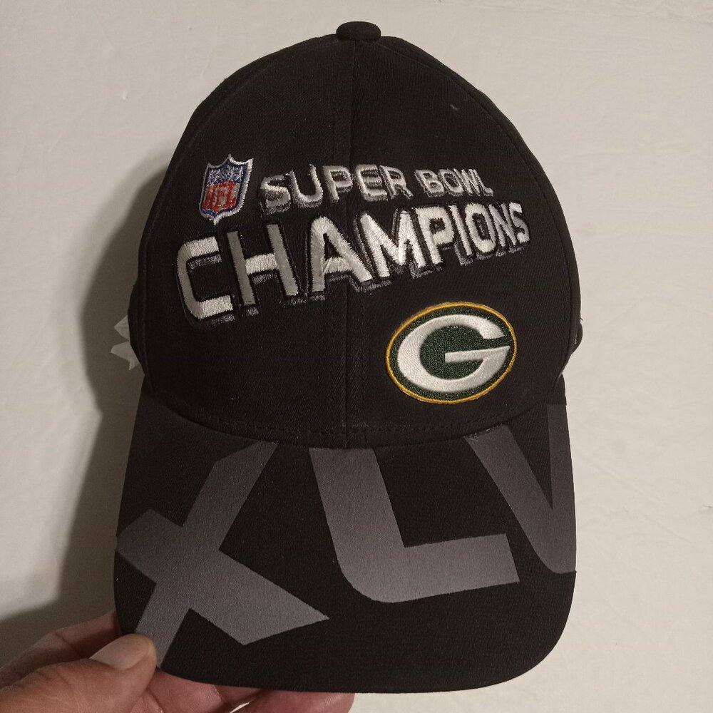 Green Bay Packers Super Bowl XLV Champions Reebok Onfield Hat/Cap OSFA